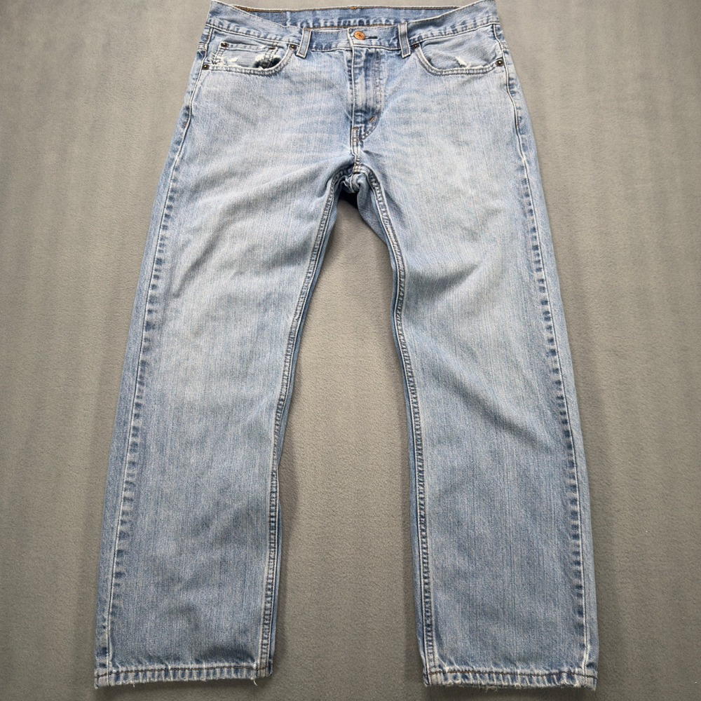 Levis 569 Loose Straight Size 32 Light Wash Blue Denim Jeans